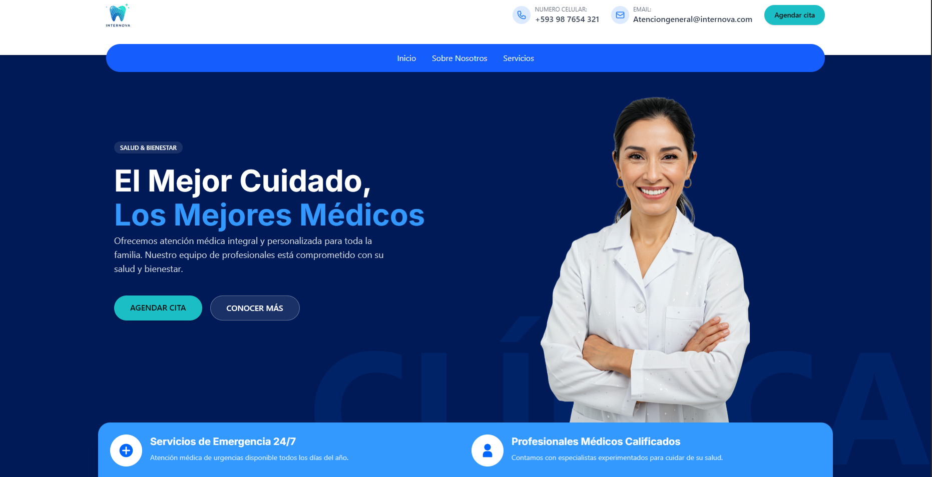 Web para Clínica General: Internova